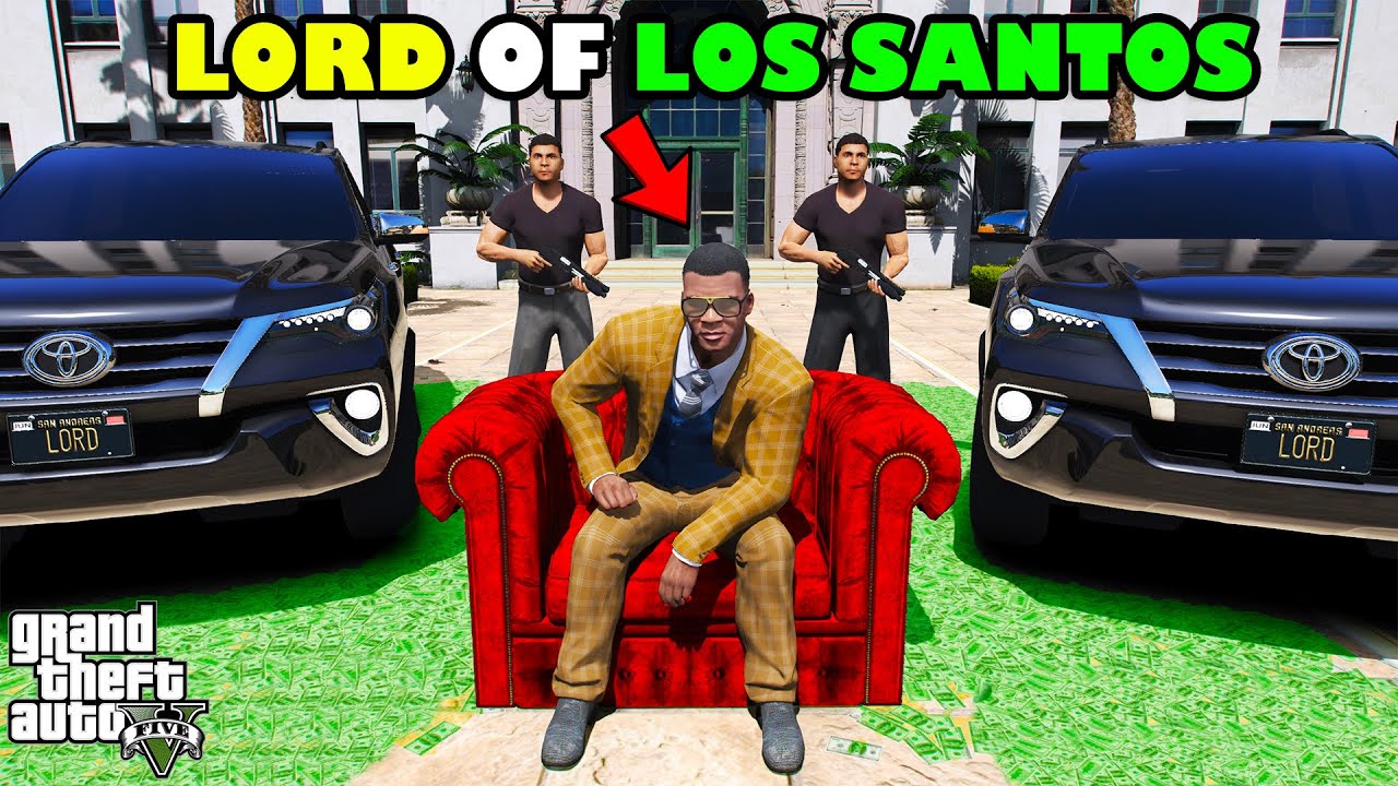 Franklin Become THE LORD OF LOS SANTOS in GTA 5 | SHINCHAN and CHOP
