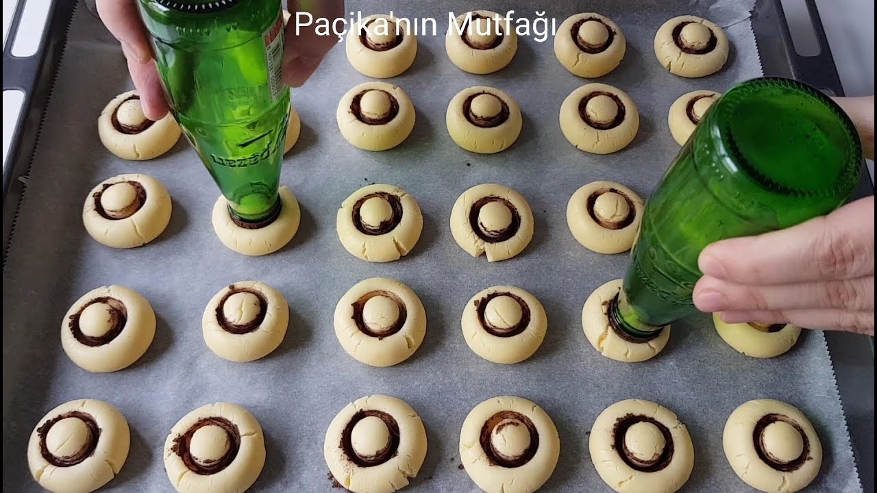 BAYATLAMAYAN KURABİYE 😍 MANTAR KURABİYELERİN EN GÜZELİ 😌