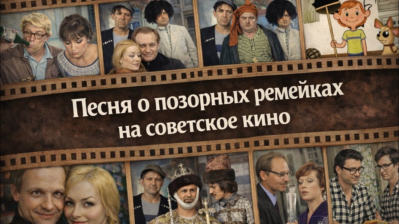 Песня о позорных ремейках на советское кино |  шок от нового Простоквашино. Автор Сергей Проскунов