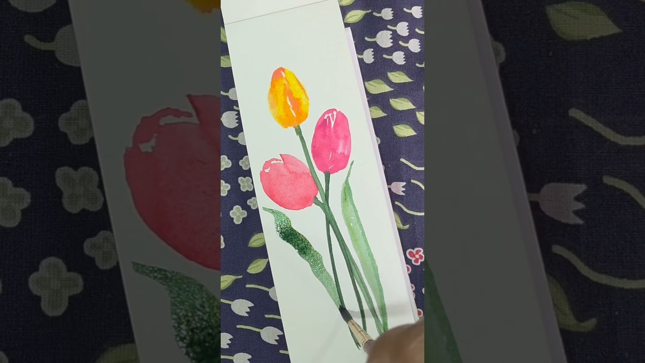 Tulip easy painting technique 👌 
