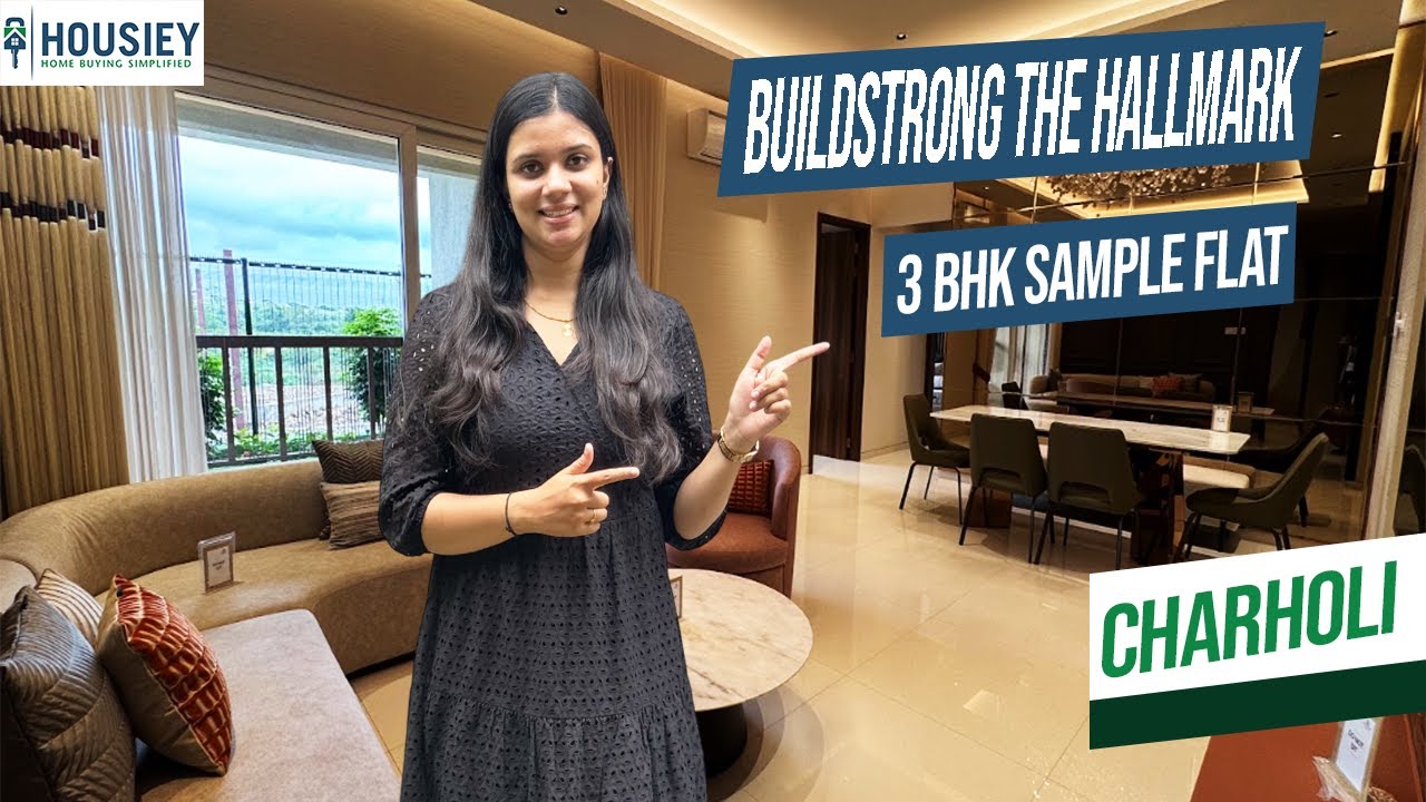 Buildstrong The Hallmark Charholi | Luxury 3 BHK Sample Flat Tour | Premium Homes in Pune [2025]