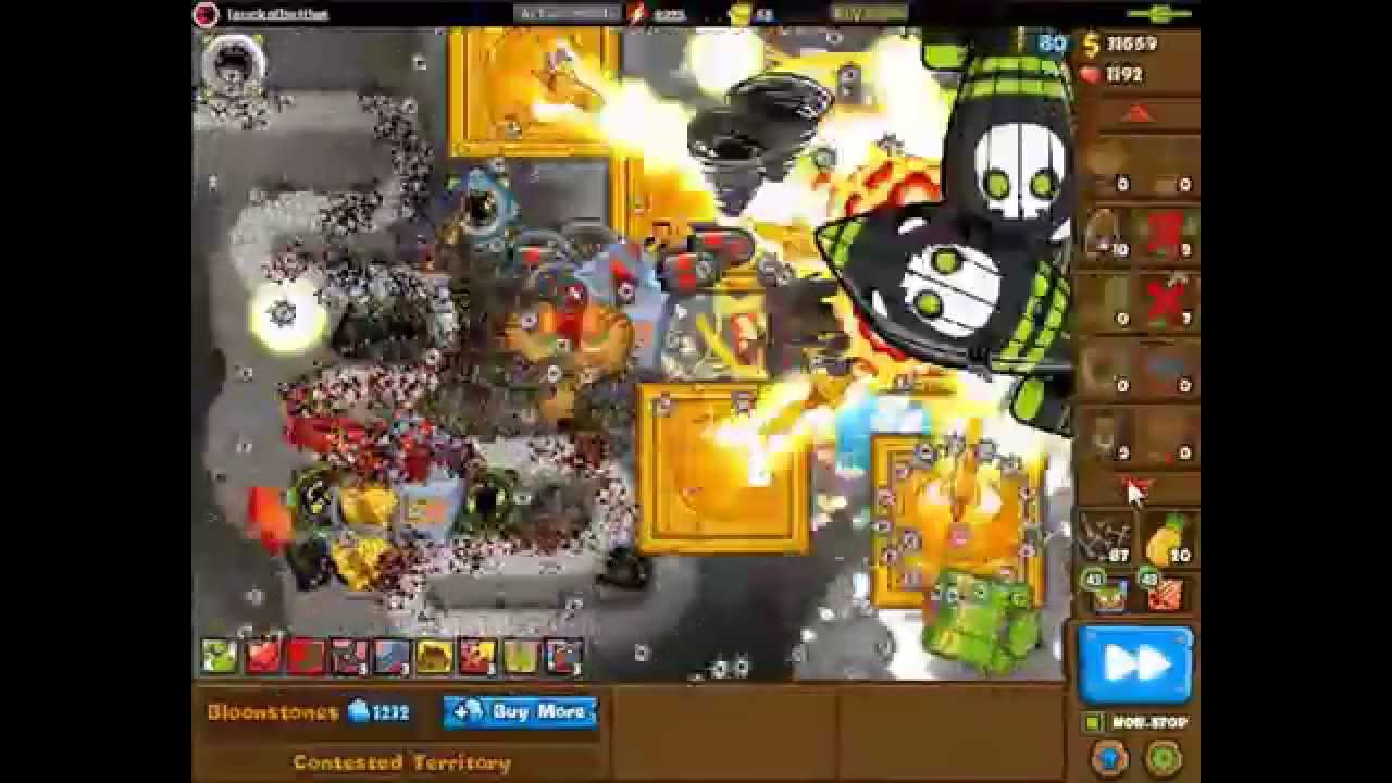 Bloons Monkey City Contested Territory (BMC) - Round 100 With Ice Stall Sniper Farming!