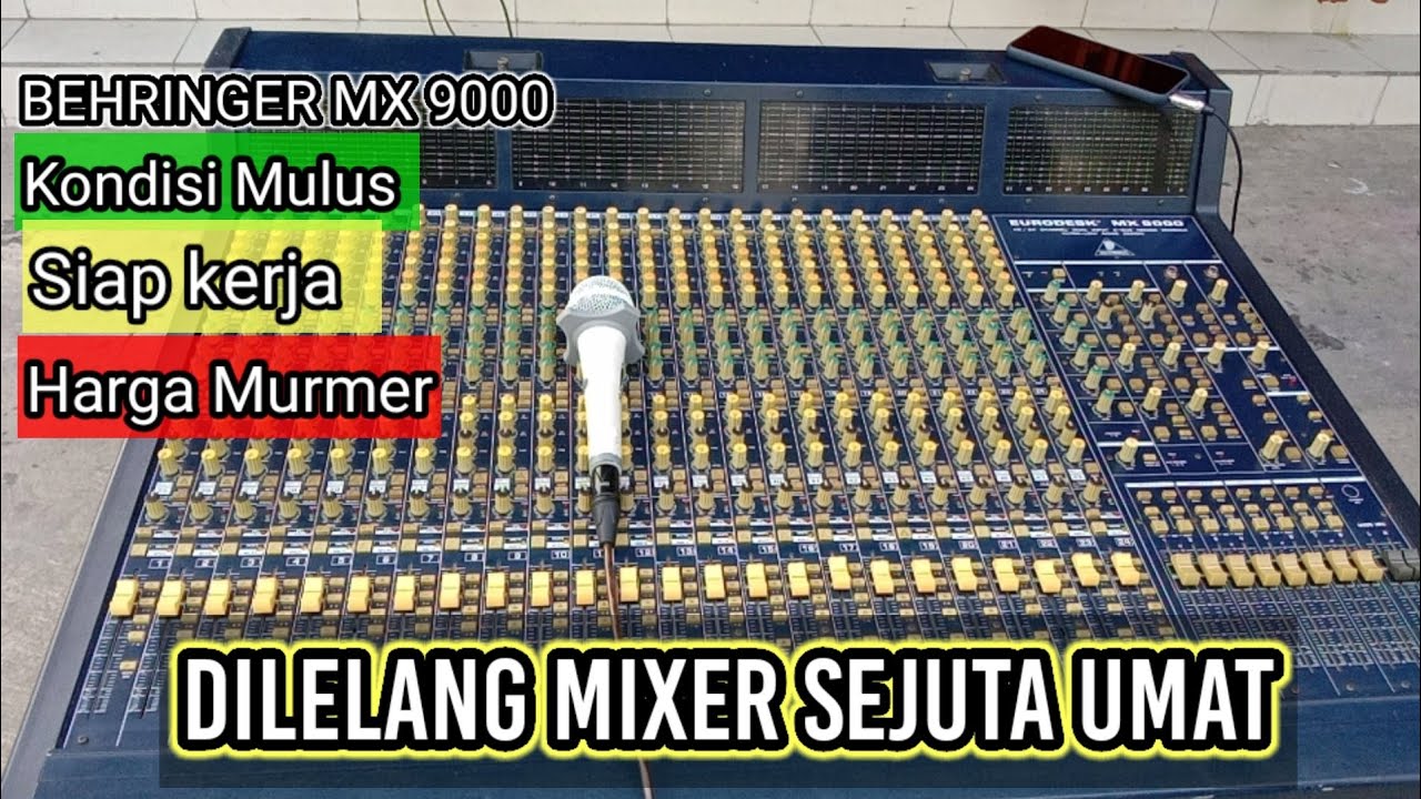 Lelang Mixer Second Behringer MX 9000 kondisi mulus Harga Murmer