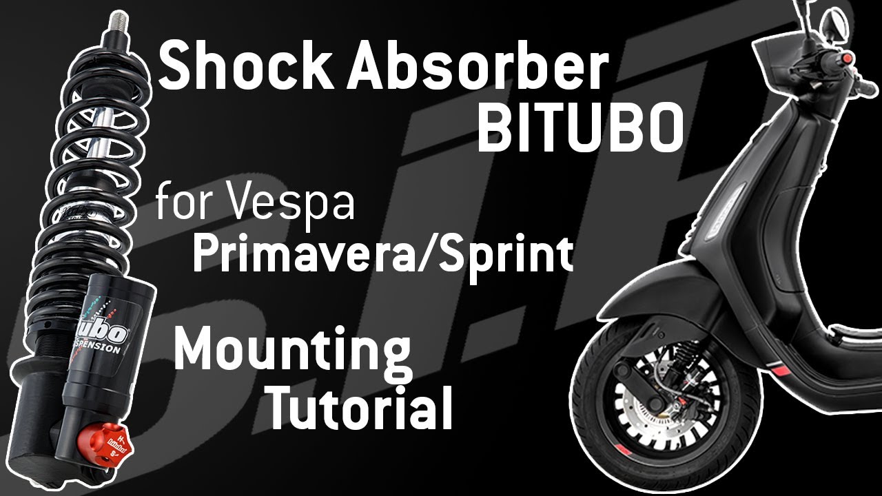 Stoßdämpfer BITUBO Black Edition Vespa Sprint / Primavera🛵🔧| Montage Tutorial | SIP