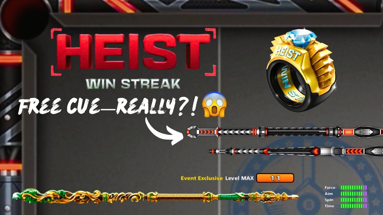 🔥 8 Ball Pool – Heist Win Streak with Max Level Imperial Dynasty Cue! 🔥