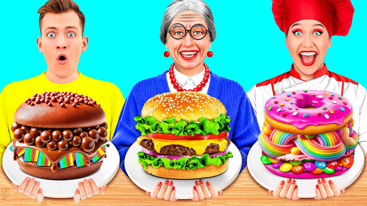 Кулинарный Челлендж: Я против Бабушки | Потрясающие Кухонные Лайфхаки от PaRaRa Challenge