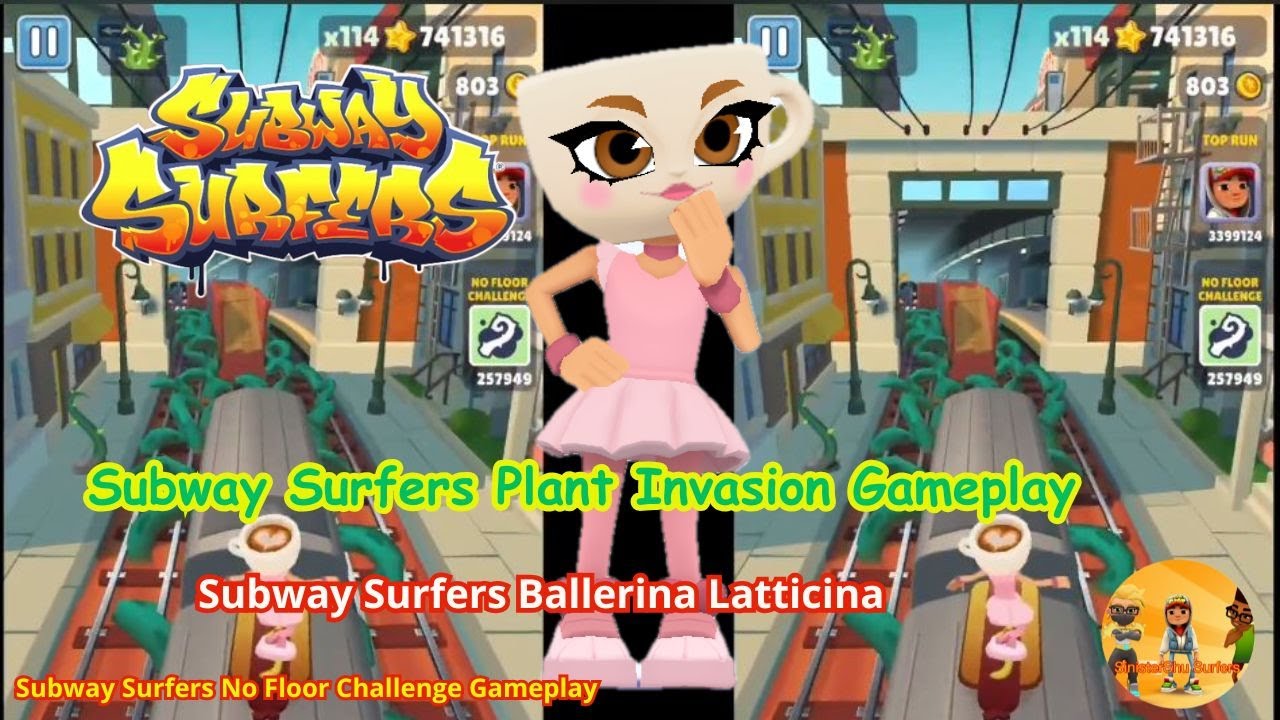 Subway Surfers Ballerina Latticina Special Surfers | Subway Surfers Plant Invasion Gameplay