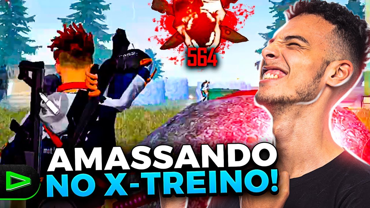 MOSTREI QUE SOU O REI DA AWM NO XTREINO!! Free Fire