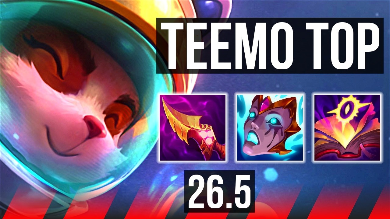 TEEMO vs DR. MUNDO (TOP) | Good KDA: 12/1/13, 72K damage | KR Challenger | 26.5