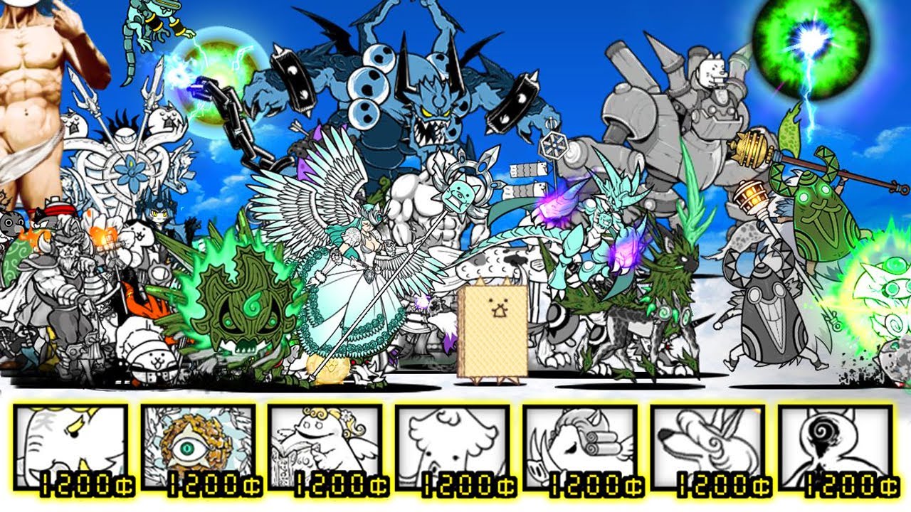 The Battle Cats - All Corrupted Cats VS Angel Bosses!