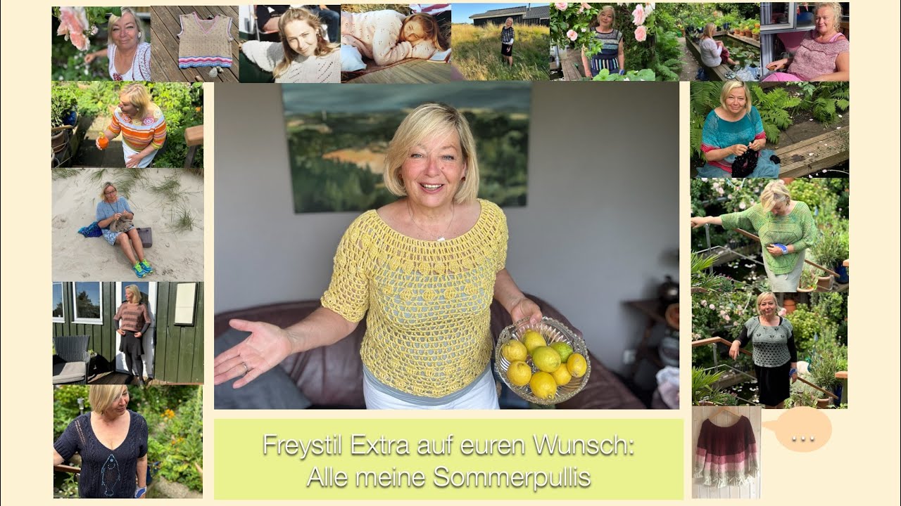 Freystil Extra - Alle meine Sommerpulis🌞auch viele für Anfänger geeignet👍🧶🌞🫶🙋‍♀️