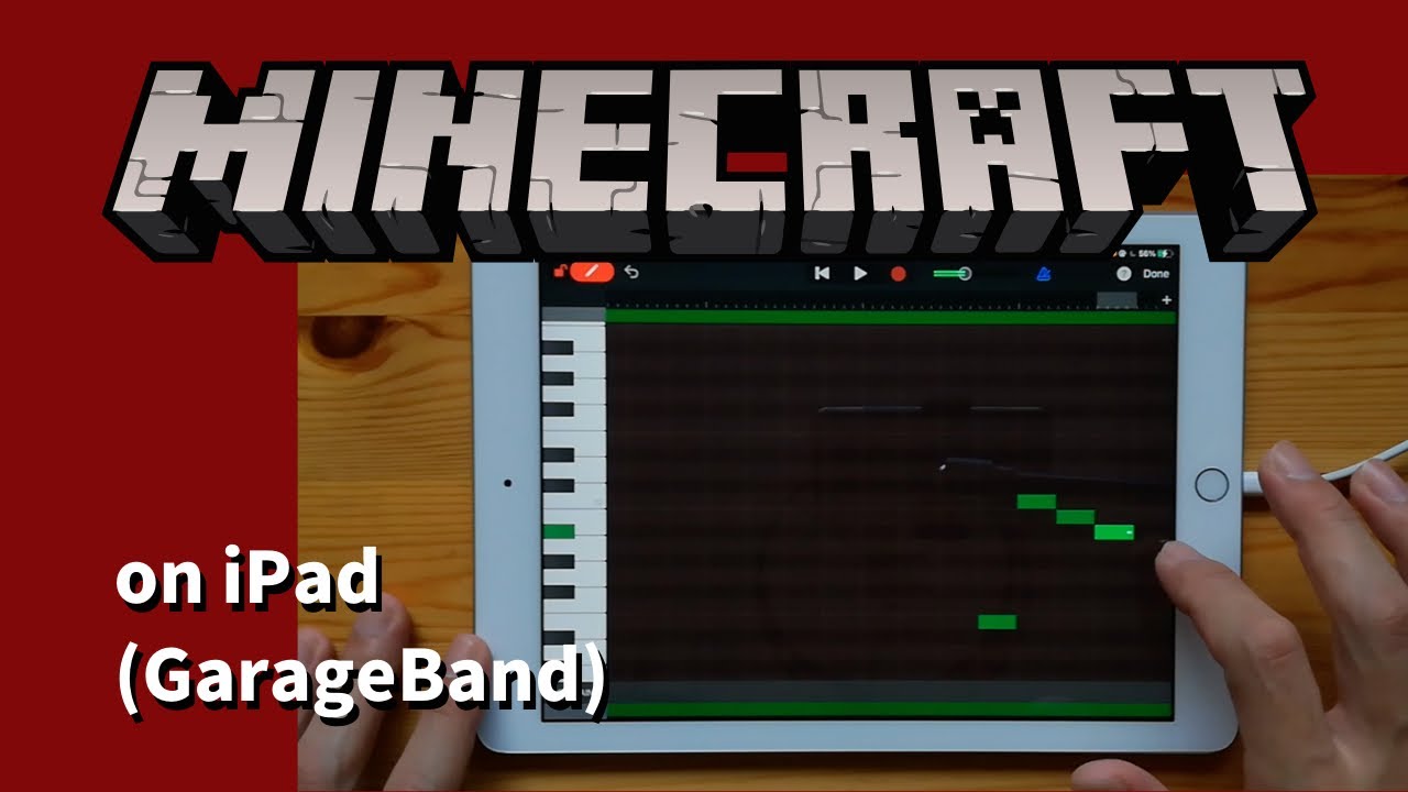 Minecraft OST - Pigstep on iPad(GarageBand)//ガレージバンドiOSで作ってみた 【DTM】