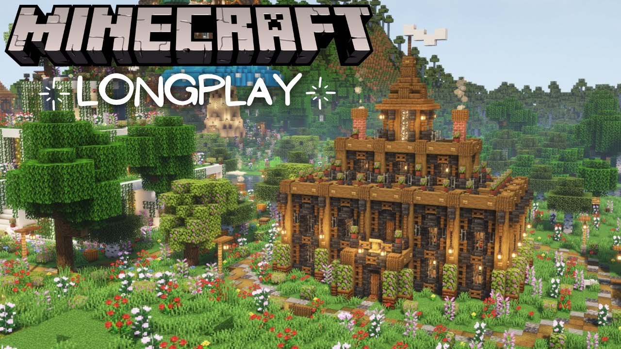 Minecraft Survival - Relaxing Longplay, Library Trading Hall (No Commentary) 1.19 (#42)