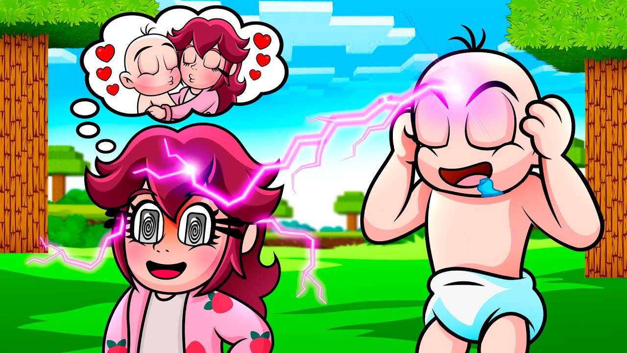 ¡Leyendo la Mente de mi Crush! (Telepatía en Minecraft) 😍 ❤️😱 BEBÉ NOOB en MINECRAFT