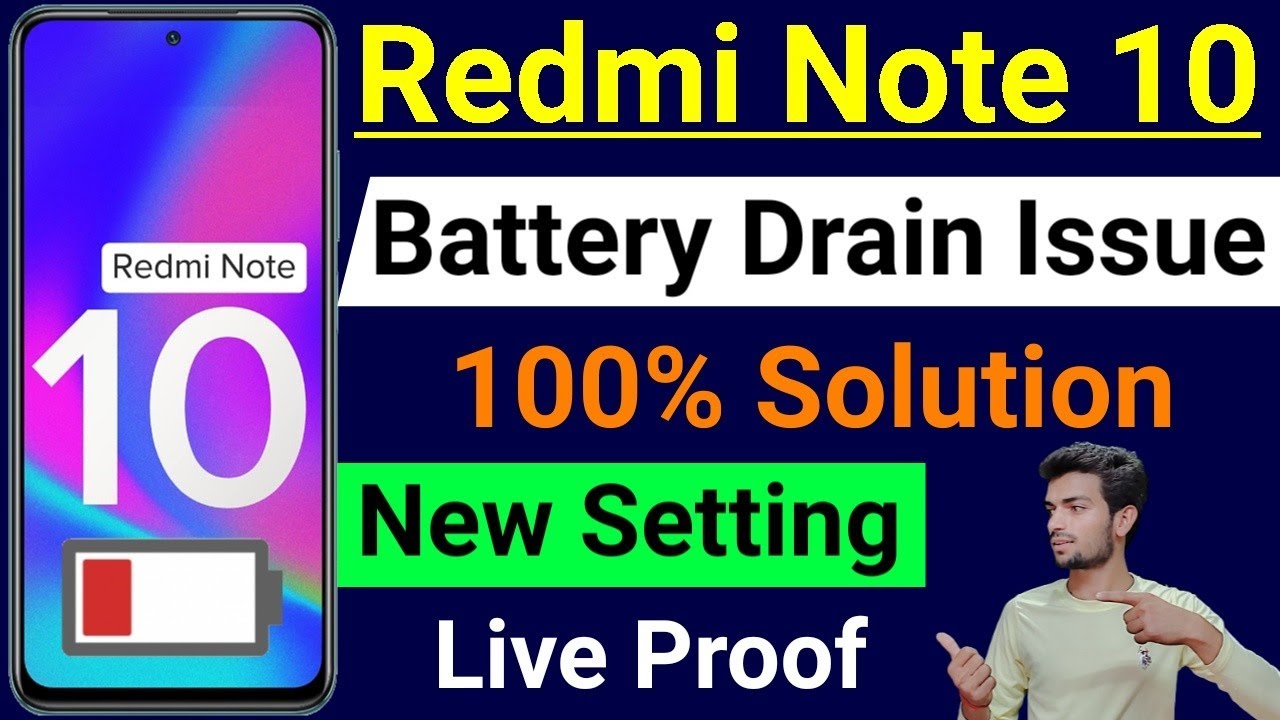Redmi Note 10 Battery drain Problem | How To Solve Battery Drain Problem New Update in Redmi Note 10