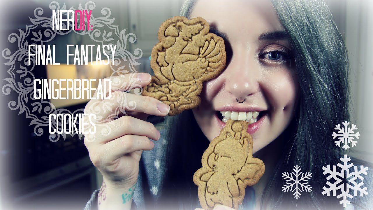 Final Fantasy Gingerbread Cookies - NerDIY