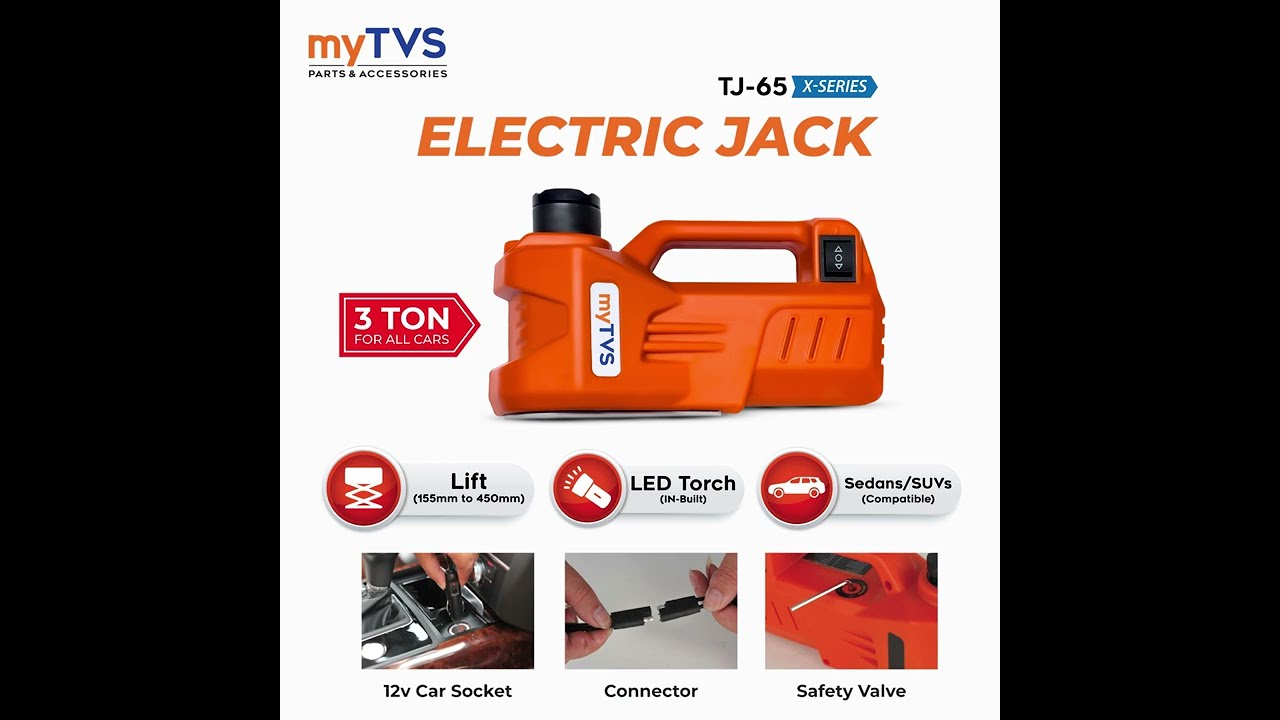myTVS Car jack for all cars | Electric Car Jack