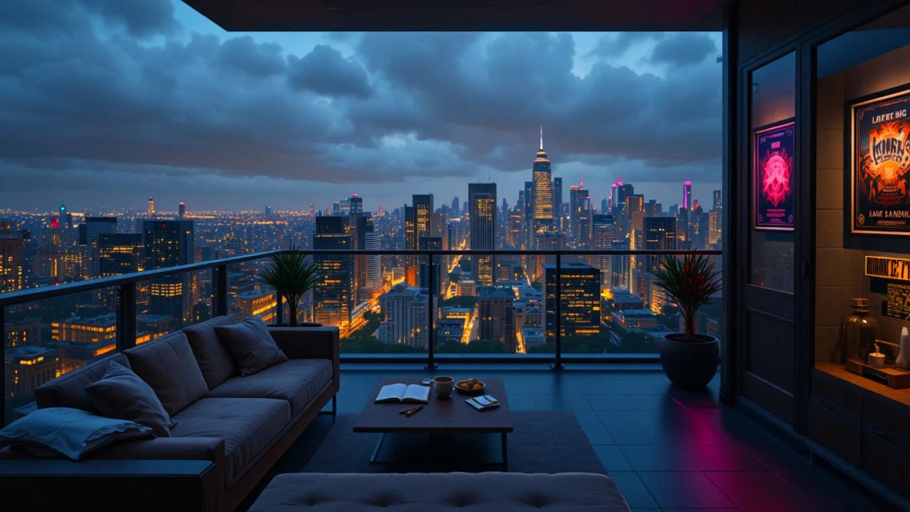 Lofi Chill Space 🌌 Relaxing Lofi Hip Hop Beats with Rain Sounds for Study, Sleep & Focus