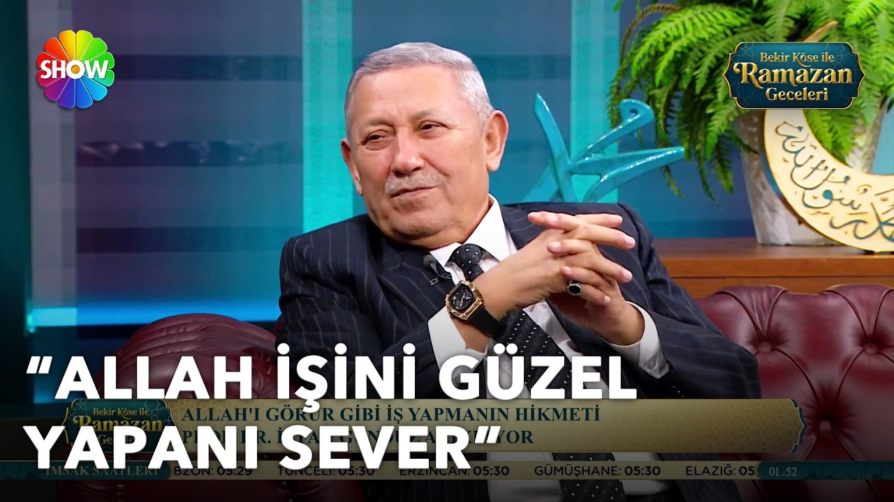 Allah'ı görür gibi iş yapmanın hikmeti | Bekir Köse İle Ramazan Geceleri 8. Bölüm
