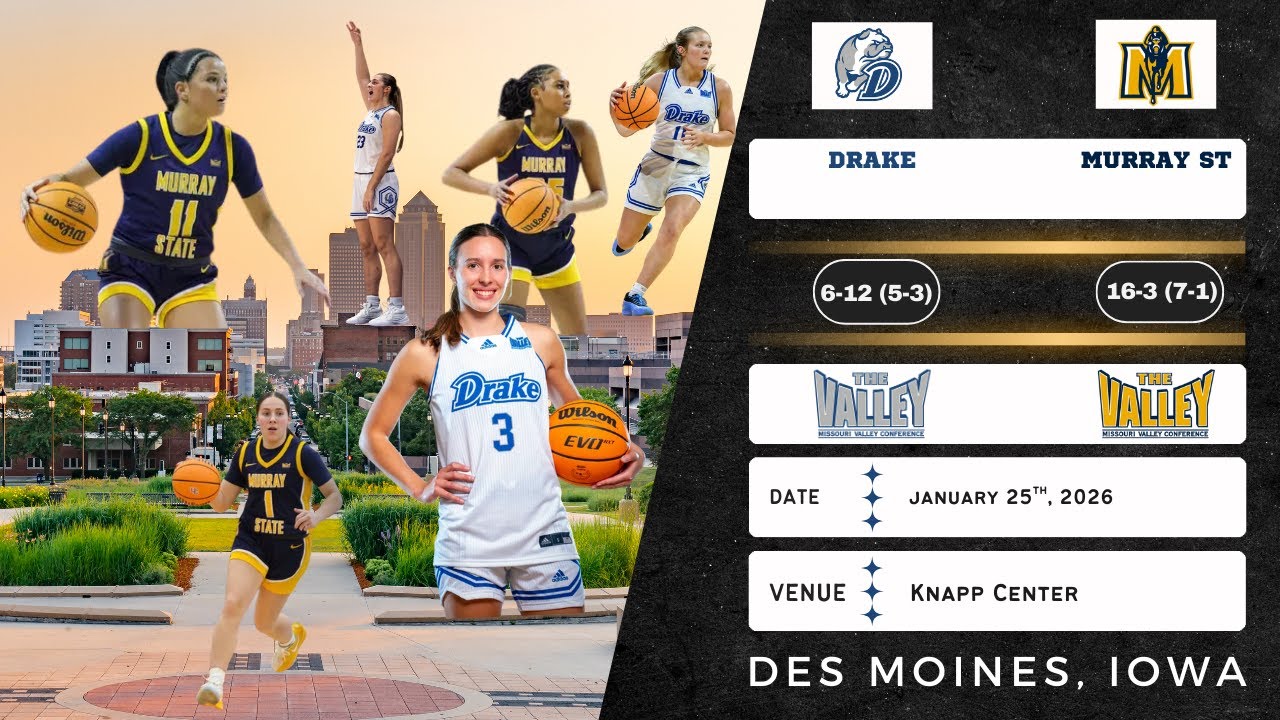 Drake vs Murray State | Missouri Valley Conference | 1.25.26
