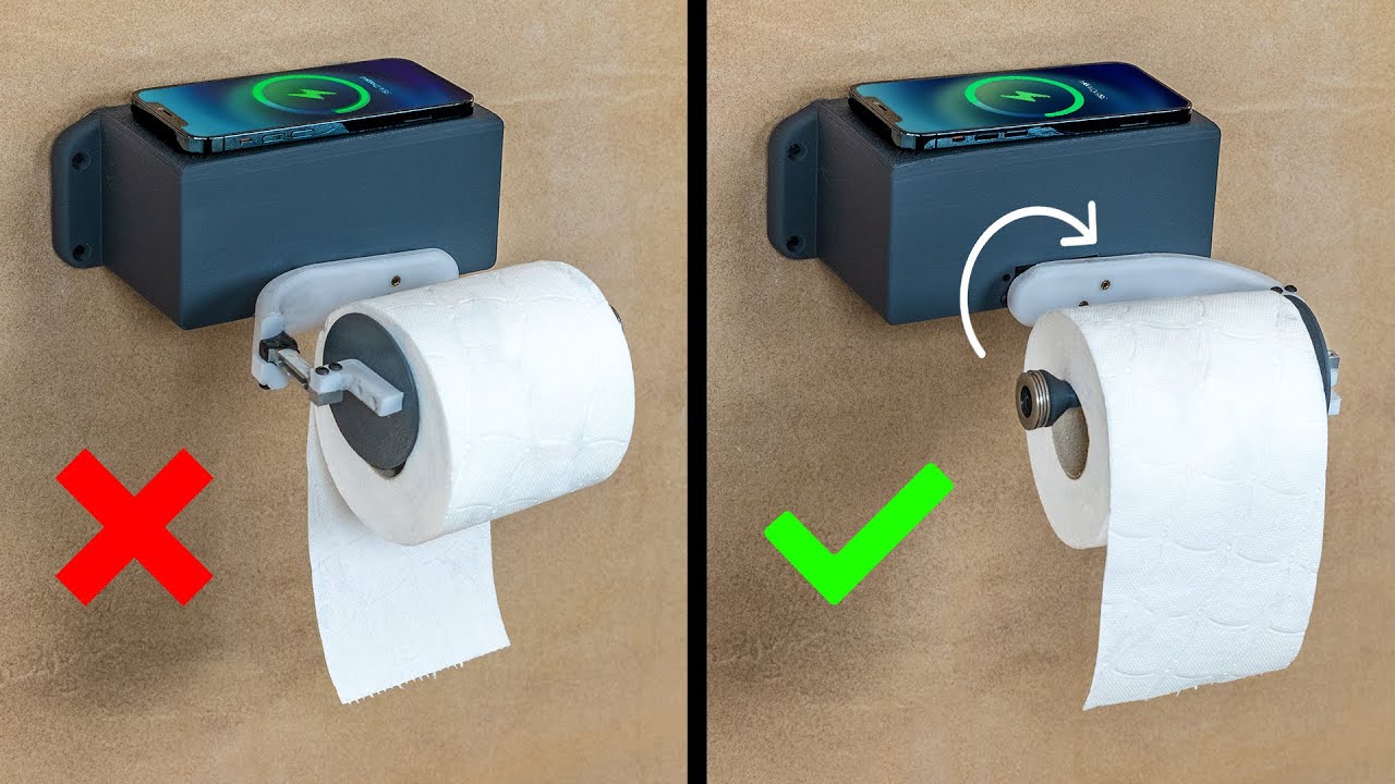Dieser Smart-Klopapierhalter dreht die Rolle immer richtig!