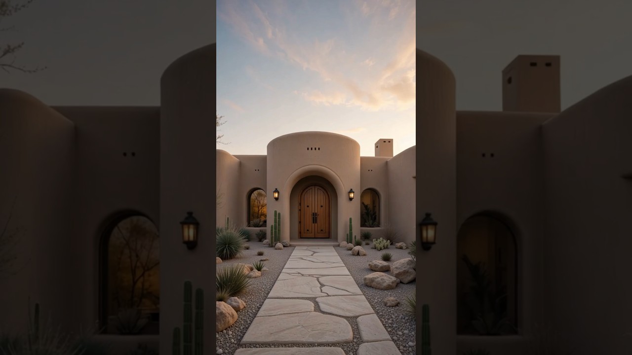 Would You Live Here? 😍🌵 | Adobe Mud Home in the Desert