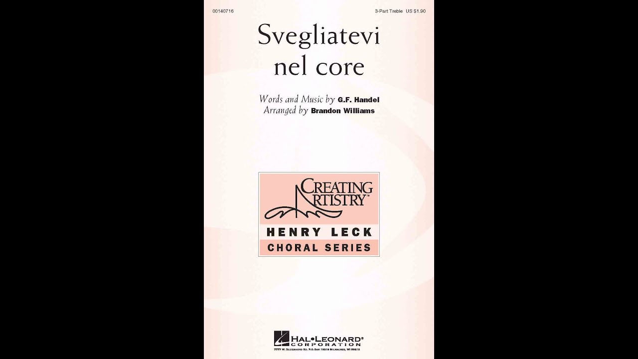 Svegliatevi nel core (3-Part Treble Choir) - Arranged by Brandon Williams
