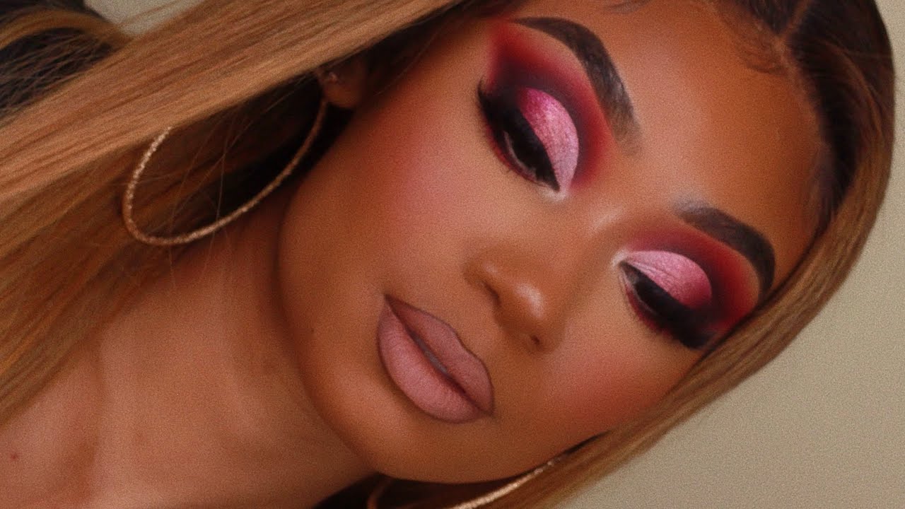 Макияж с розовым омбре и эффектом складки века | MakeupTiffanyJ