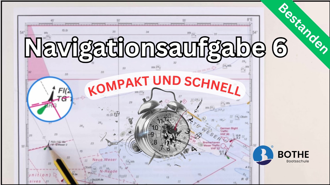 Navigationsaufgabe 6 – SBF See Sportbootführerschein See kompakt und schnell erklärt
