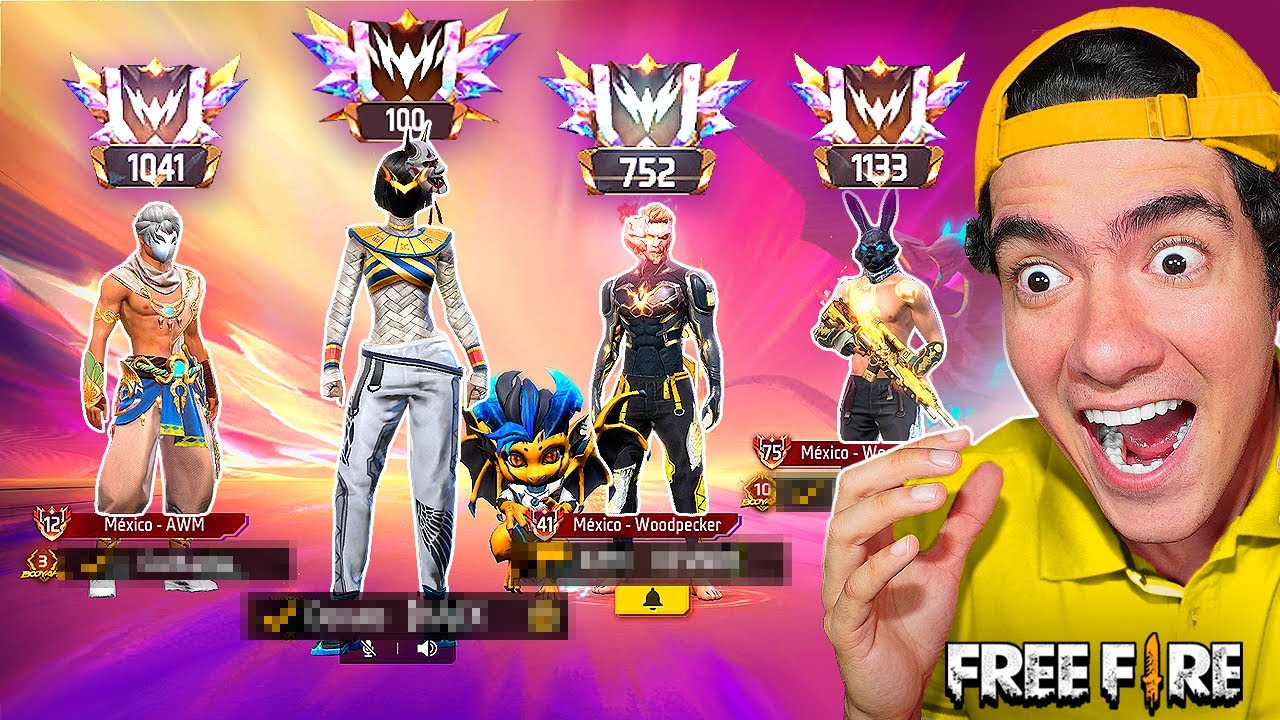 ESPIE a UNA ESCUADRA DE NUEVOS GRAN MAESTROS y DESCUBRI UN SECRETO en FREE FIRE !! | TheDonato