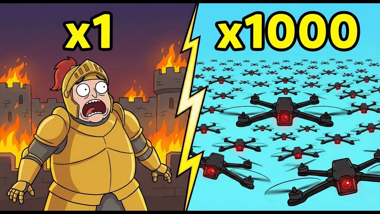 ЧТО ЕСЛИ 1000 FPV-ДРОНОВ атакуют СРЕДНЕВЕКОВЫЙ ЗАМОК?