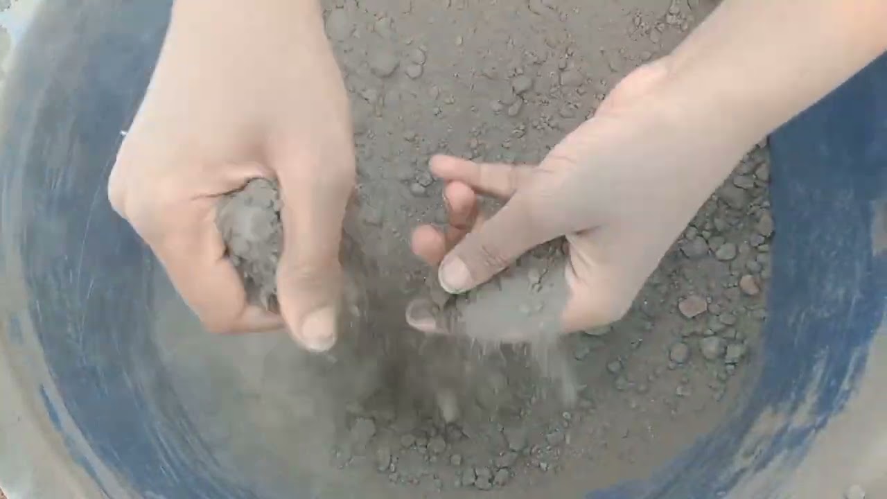 Pure Cement Dry tub crumbling softest sound #cementasmr #asmr #satisfying