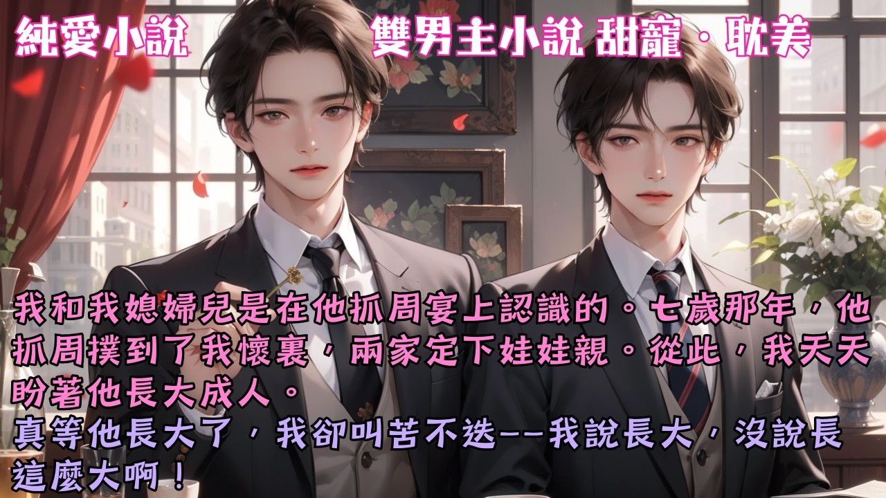 【耽美甜寵】我和我媳婦兒是在他抓周宴上認識的。七歲那年，他抓周撲到了我懷裏，兩家定下娃娃親。從此，我天天盼著他長大成人。#【他才不是白蓮花】 #小說 #故事 #爽文 #完結 #BL