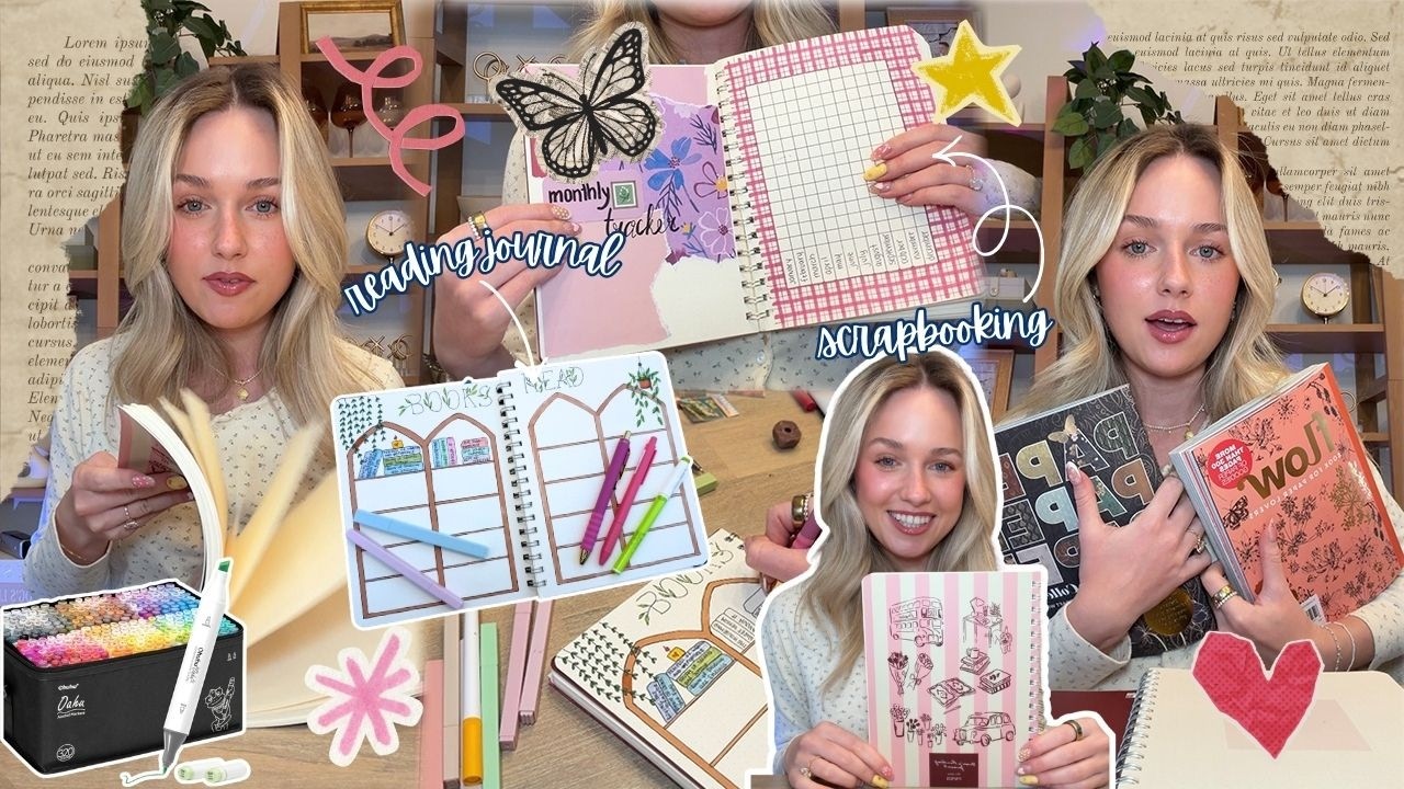 Set up my 2026 reading journal with me 📖✨🎀