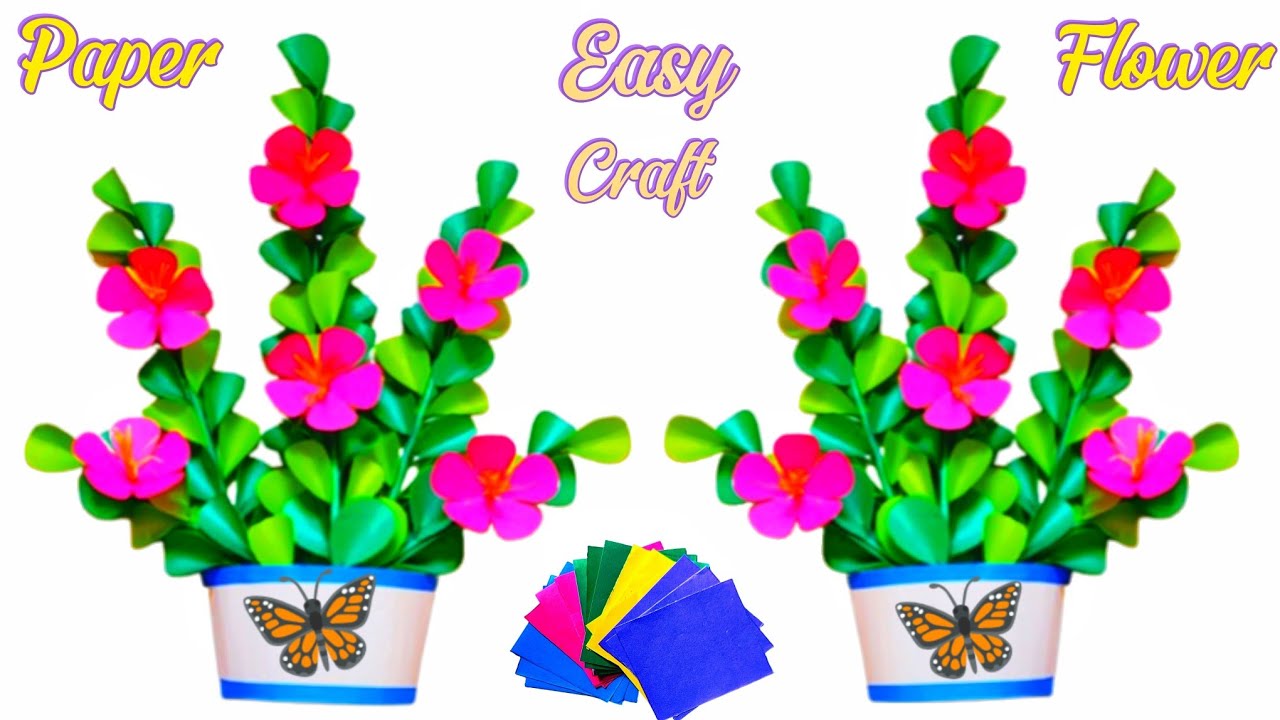 How to Make Easy Paper Flowers।। DIY Paper Flower।। Paper Crafts. 