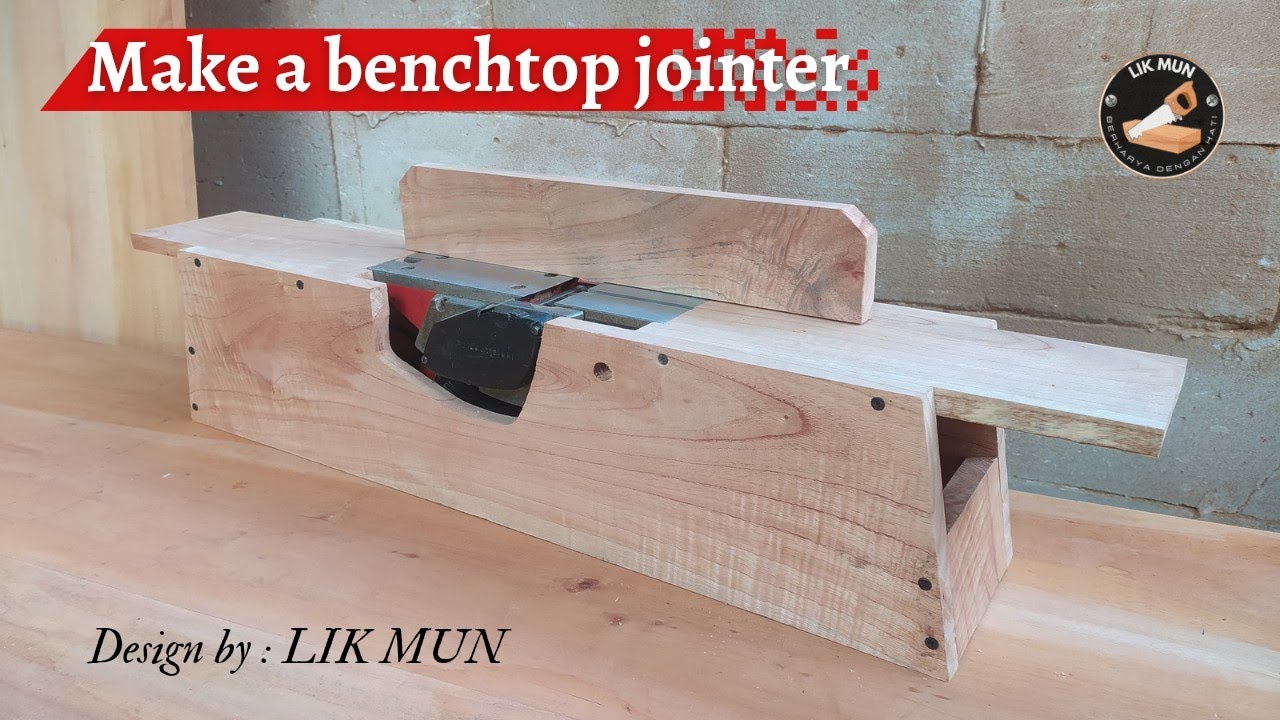 Membuat dudukan jointer mesin ketam | make a benchtop jointer