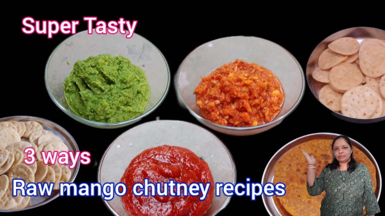 How to make Raw mango chutneys | Lasuni chutney | Gud mango chutney | Green chutney | आम की चटनी