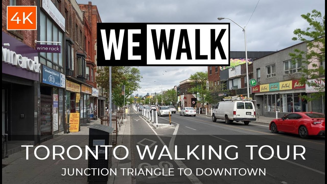 Toronto Walking Tour 4K - Junction Triangle to Yorkville