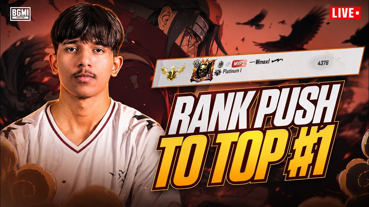 STEP BY STEP , DAY BY DAY | ROAD TO TOP #1 | BGMI LIVE @WmaxGaming6