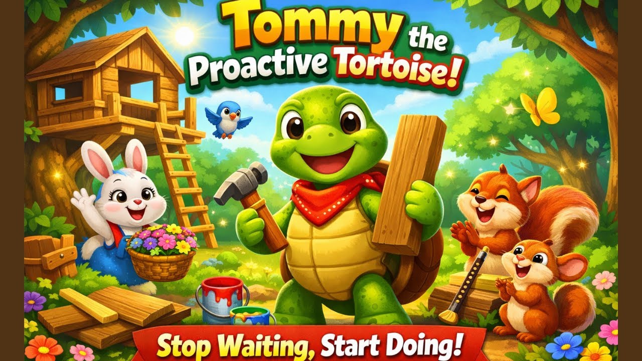 How Tommy Tortoise Turned  Procrastination to Proactive| Kids moral story| Magic Letters TV