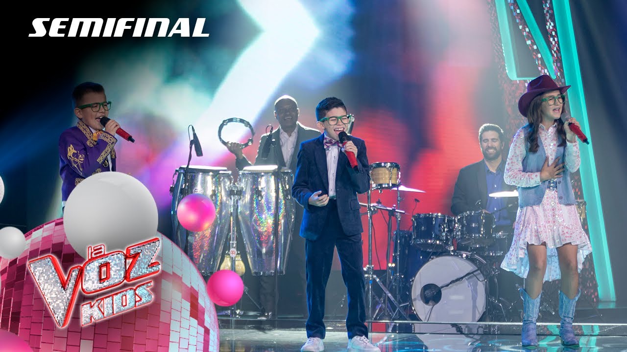 Juanita Botero, Matías Gaviria y Matías Hernández cantan 'Duele el amor' - Semifinal | La Voz Kids