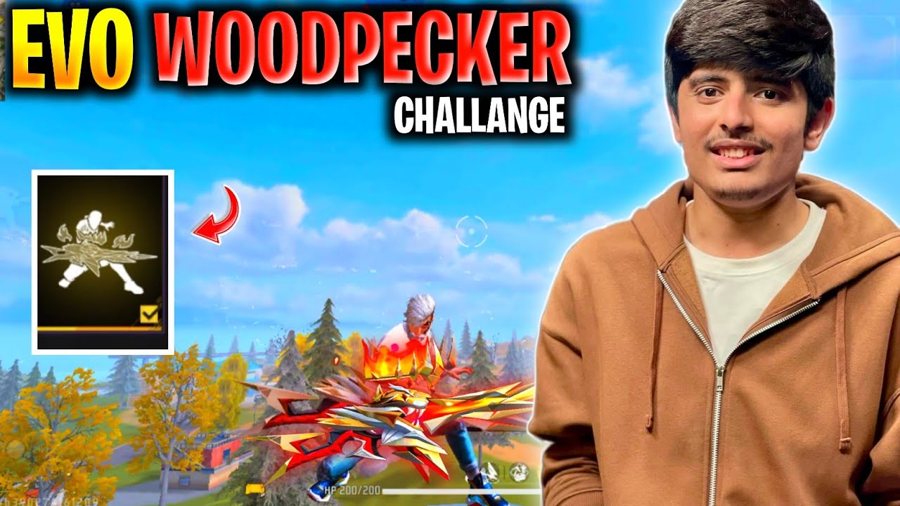 Only Evo Woodpecker Challange 😨 | New Evo Woodpecker 0-Max Gameplay 😲