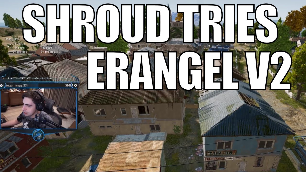 SHROUD ▪ Tries NEW PUBG Erangel V2【It Looks INSANE!】