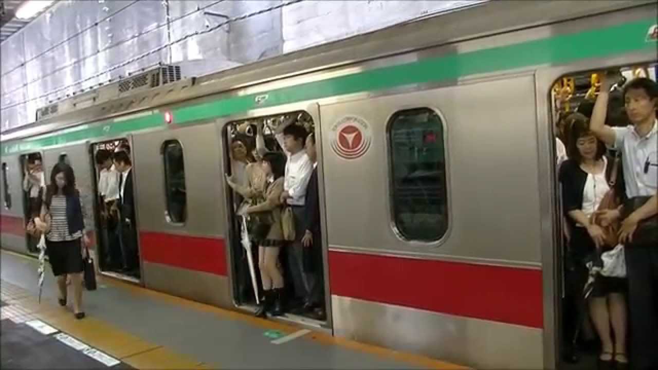 《14駅にて収録　前編》 東急田園都市線　朝ラッシュ時の様子！