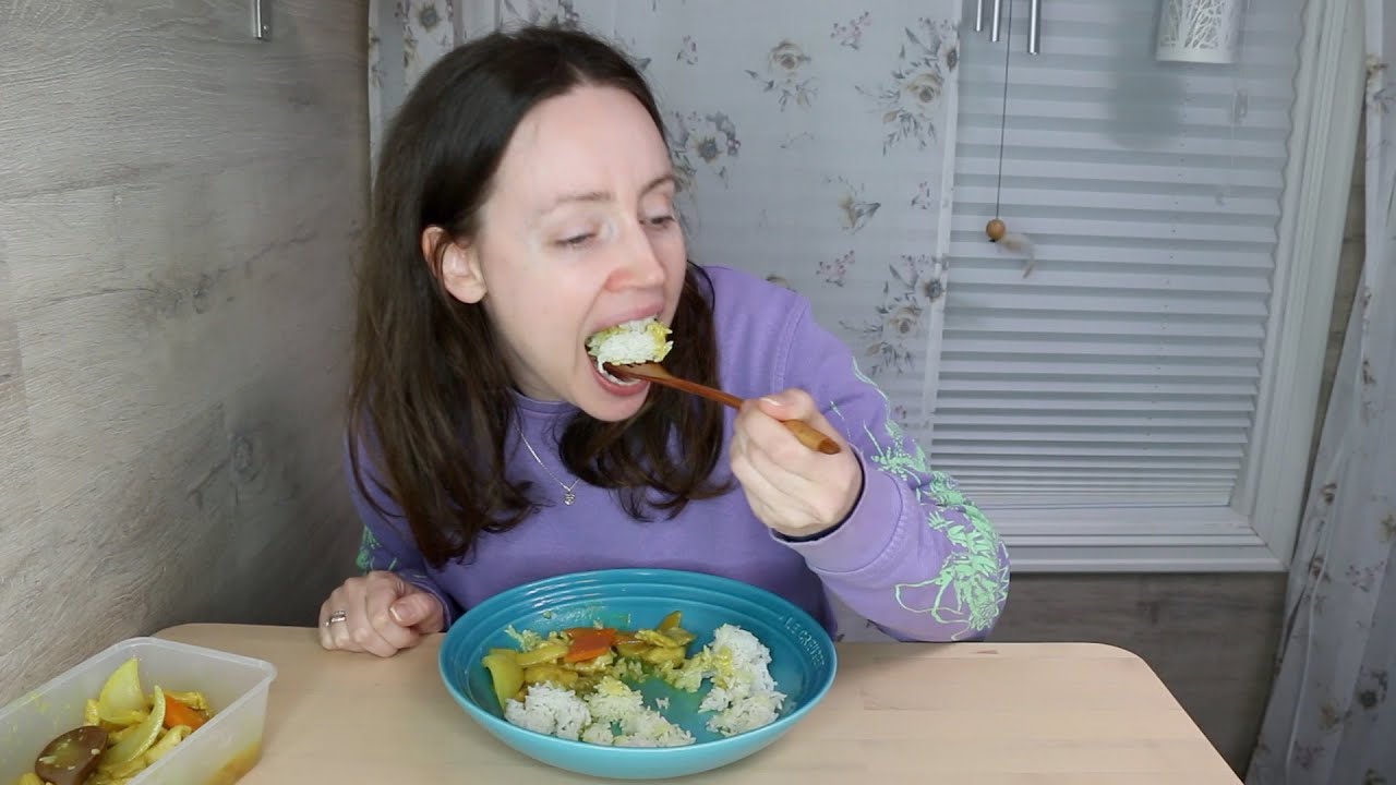 ASMR Whisper Eating Sounds | Chicken Curry | Mukbang 먹방