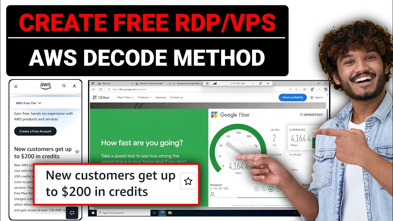 Create VPS/RDP Using New AWS Free Tier Program | RAM 64GB, 8 Core, 200 GiB SSD FREE!