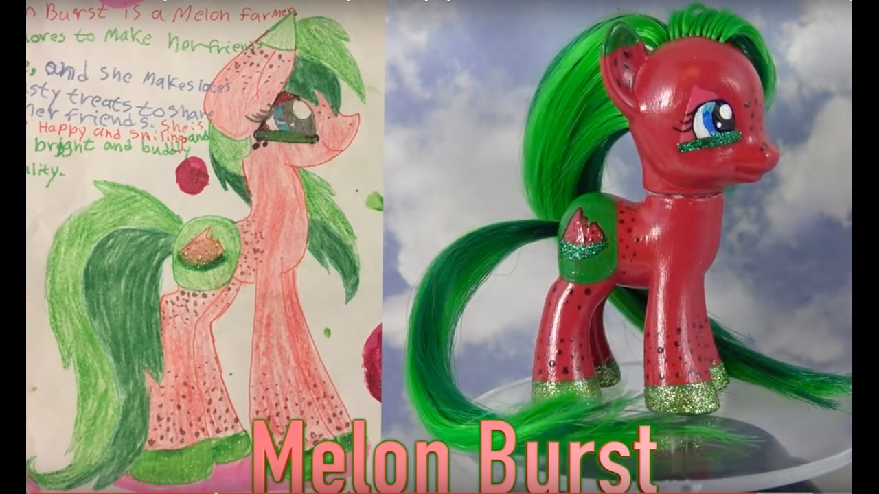 Melon Burst Watermelon Pony || Fan Custom Friday #10 || Custom OC Pony Giveaway by MandaPanda #FCF