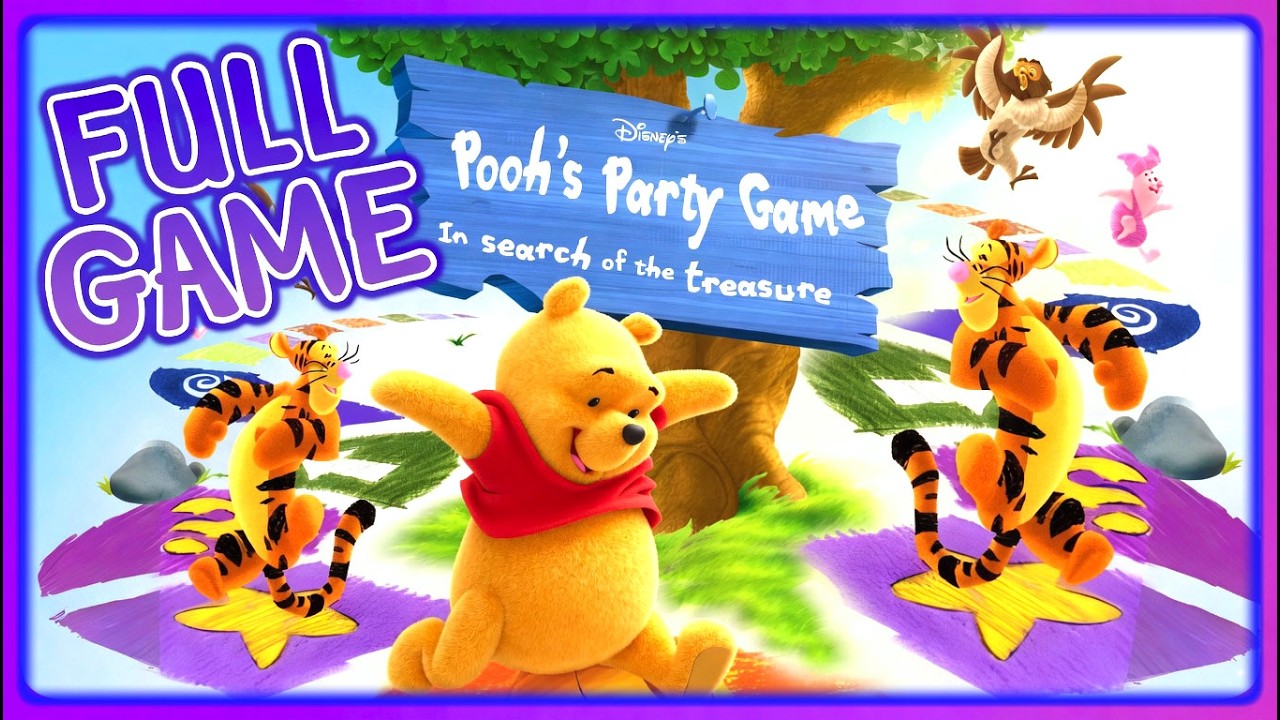 Disney's Party Time With Winnie the Pooh FULL GAME Longplay (PS1)