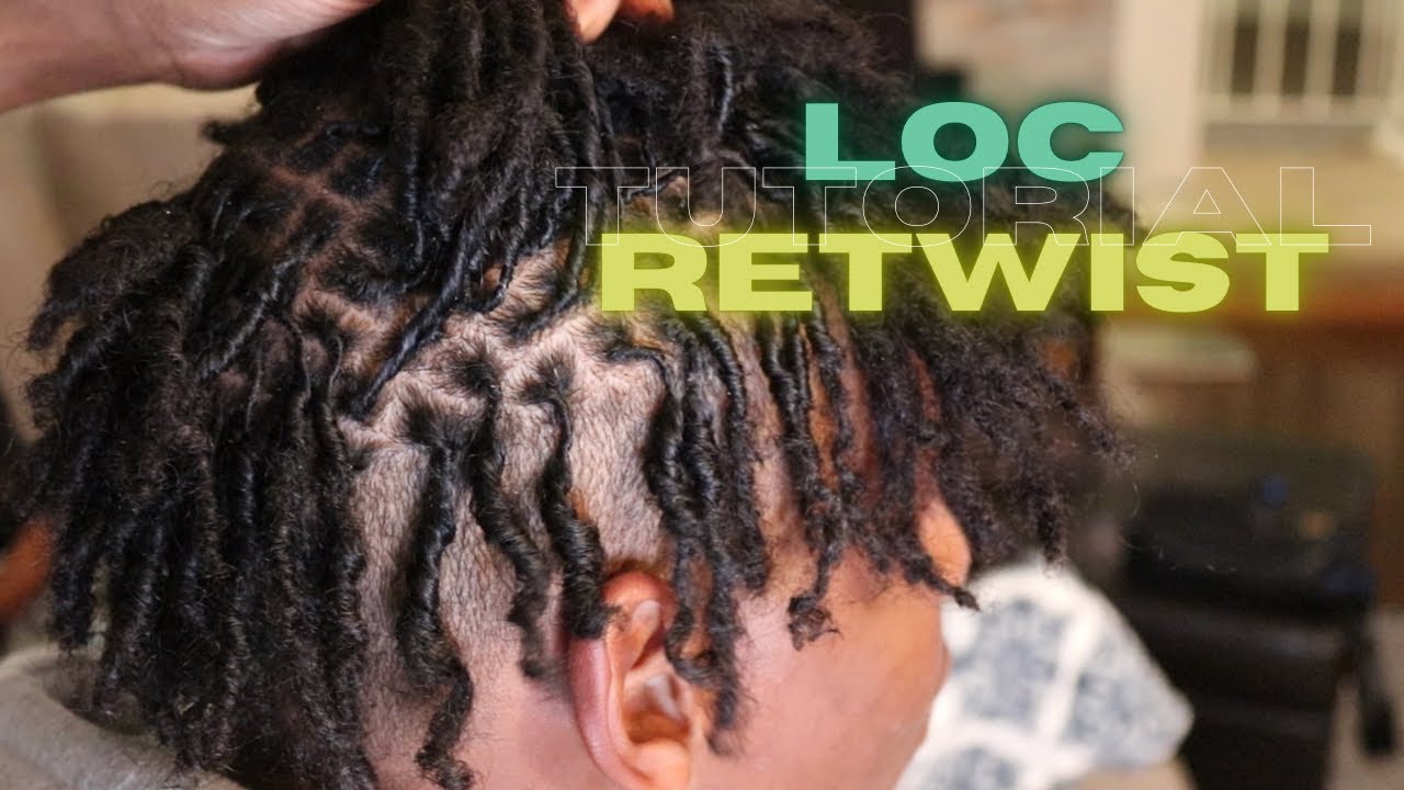 Men&rsquo;s Loc Retwist on Starter Locs for BEGINNERS (No Comb Coil) | Vlogmas Day 2