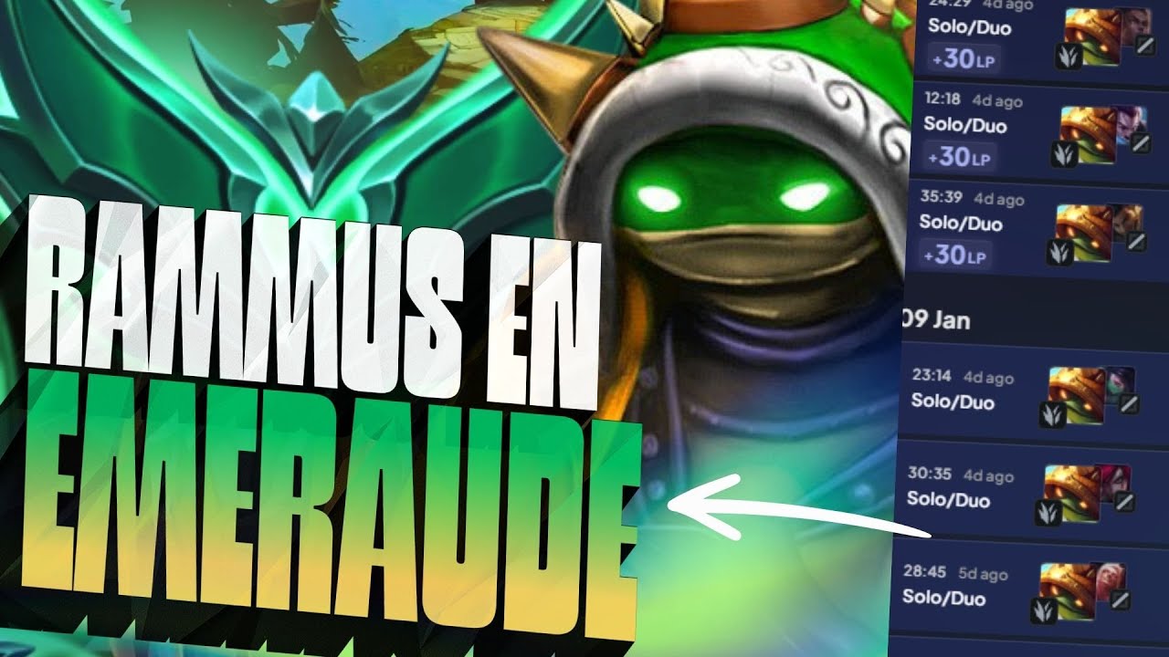 COMMENT CARRY AVEC RAMMUS JUSQU'EN EMERAUDE 🐢